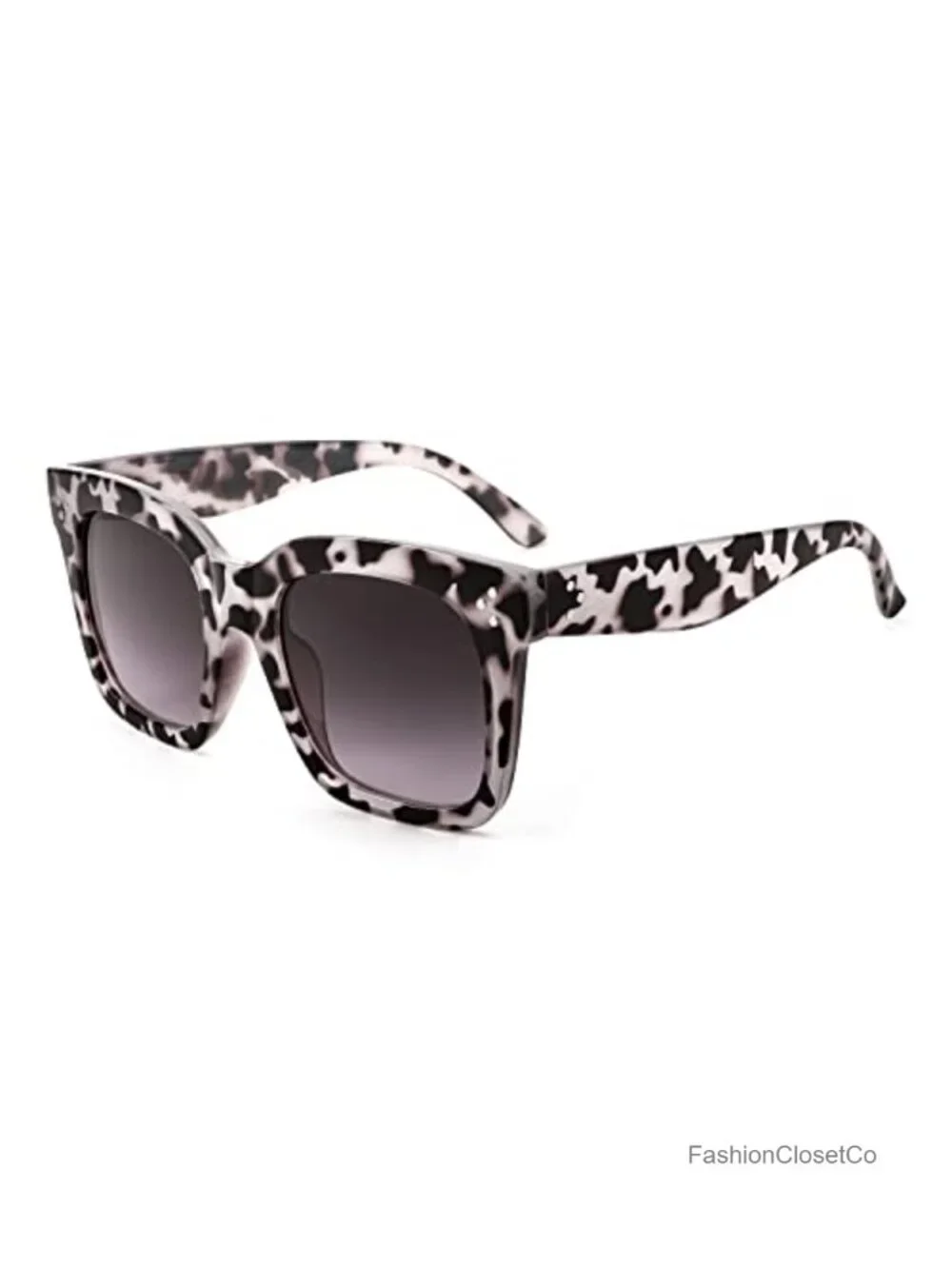 Vintage Square Gradient Sunglasses UV400 Protection Oversized Retro